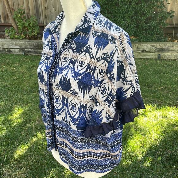 Kas Designs Batwing Blouse Women's Size Medium - Picture 2 of 13